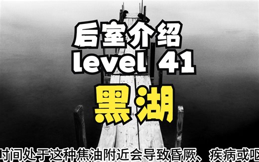 【Backrooms 后室】level 41 黑湖【介绍】_教学