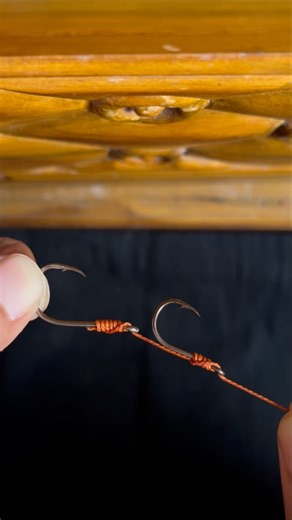 How to tie two Fishing Hooks on one Line Tutorial #reels #fishing #knot #hook | MHR Fishing
