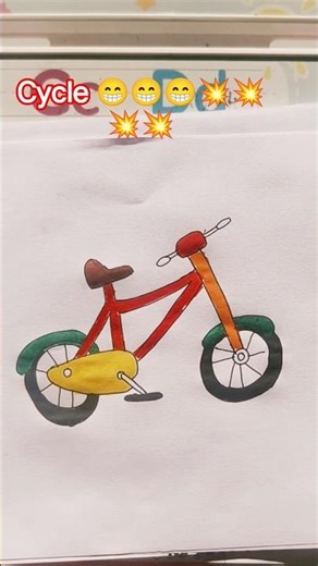 Aesthetic Cycle Drawing | Realistic Bicycle Sketch | Step-by-Step Pencil Art