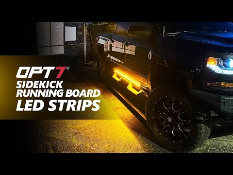 OPT7 Sidekick Running Board LED Step Strips Lights for Pick-Up Trucks, RV