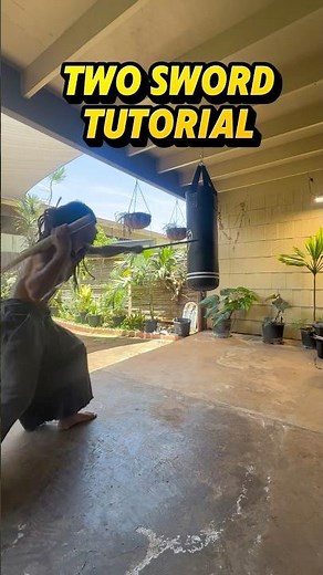 Two Sword ⚔️ Step By Step Choreography #anime #sword #fighting