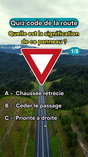 𝗖𝗼𝗱𝗲 𝗗𝗲 𝗟𝗮 𝗥𝗼𝘂𝘁𝗲 on Instagram: "Suivez-moi pour plus de vidéos ✅ #CodeDeLaRoute #PermisDeConduire #SécuritéRoutière #ConduiteResponsable #PréventionRoutière #SignalisationRoutière #CodeDeLaRouteFrance #ConduiteÉcoResponsable #FormationPermis #PermisB #PermisVoiture #CodeDeLaRouteEnLigne #ExamenCode #AutoÉcole #RéglementationRoutière #ConduitePrudente #PanonceauxRoutiers #InfractionsRoutières #CirculationRoutière #RèglesDePriorité #TestCode #CodeDeLaRoute2024 #ConseilsConduite #Éduca