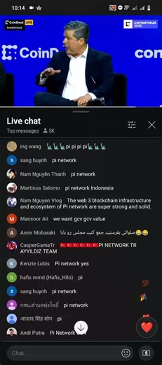 5.2K views · 178 reactions | This is it! Pi’s rise is unstoppable! We’ve already made our mark in the crypto world! I checked out the #Consensus2025 livestream on YouTube, and the comments are overflowing with Pioneers rallying behind Pi Network! | Universe of Pi | Facebook