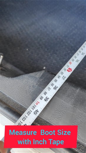 Measure Your Boot Size with an "INCH TAPE" #cartips #shorts
