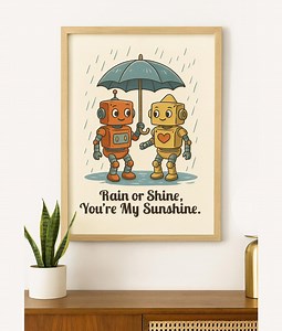 Robot Couple Art Print – Thinkerbots Love Illustration (digital Download) - Etsy