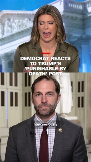 Democratic Rep. Jason Crow reacts to President Donald Trump's social post accusing him and other Democratic lawmakers of "seditious behavior, punishable by death" after they urged members of the military to disobey illegal orders. Read more: https://cnn.it/4pmMSUE | CNN