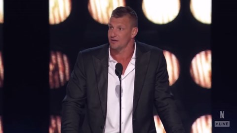 Rob Gronkowski Cracks Joke About Bill Belichick's Young Girlfriend During Tom Brady Roast