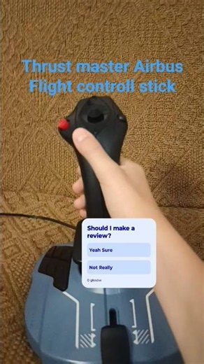 Thrustamster Airbus flight control stick #thrustmaster #plane #airbus #review #roblox #ptfs #airport