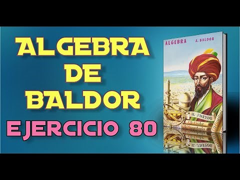 Baldor's Algebra From Scratch - Exercise 80 - Exercises 1 to 2 of 20