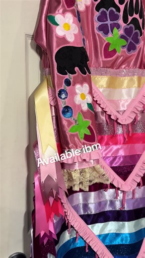 Medicine bear dress #jingledress she’s available!! $1800 plus shipping #fyp#regaliamaker