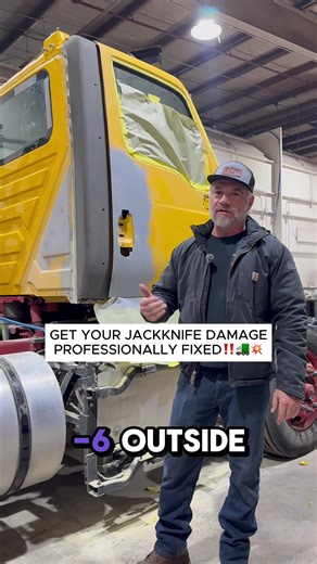 GET YOUR JACKKNIFE DAMAGE PROFESSIONALLY FIXED‼️🚛💥 #semitruck #mechanic #owneroperator #dieselmechanic #truckdriver