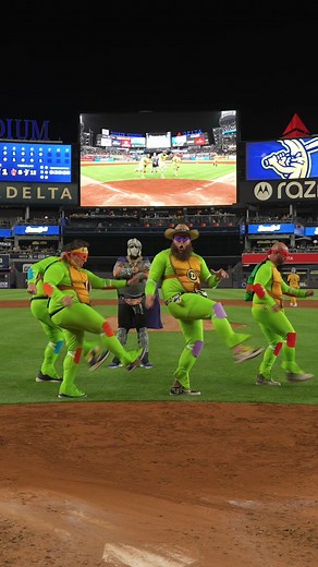 We’d trust them with our lives🤷‍♂️ #savannahbananas #bananaball #ninjaturtles #parody #funny