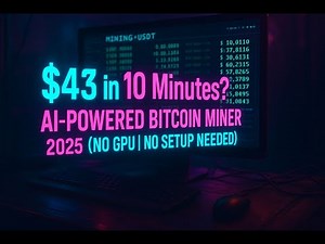 $43 in 10 Minutes? AI-Powered Bitcoin Miner 2025 (No GPU | No Setup Needed)