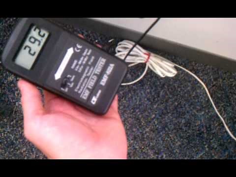 Using A Gauss Meter Or EMF Meter To Test For Electro Magnetic Radiation In Your House