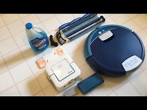 iRobot Scooba vs Braava jet pre-cleaning setup and post-cleaning maintenance comparison
