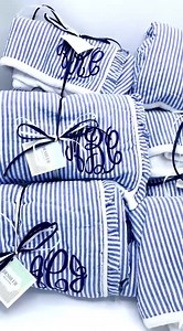 Spa Wrap, Monogram Spa Wrap, Monogram Bath Wrap, Seersucker Spa Wrap, Seersucker Bath Wrap, Grad Gift Idea, Bridesmaid Gift Idea, Towel Wrap - Etsy