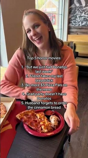 Top 5 Horror Movies - Donatos Edition #horrormovies #pizzalover #donatos #pizza