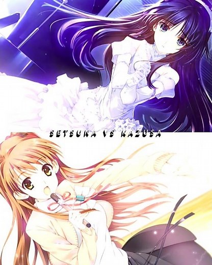 Setsuna vs Kazusa | white album 2 #whitealbum2 #kazusa #setsuna #charactercomparison