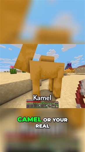 Naming My Pet Camel in Minecraft! 🐫🔥 #Shorts