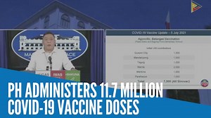 2.8K views · 55 reactions | Presidential spokesperson Harry Roque on Monday, July 5, 2021, says a total of 11.7 million doses of COVID-19 vaccines were already administered nationwide as of July 2, 2021, citing the National COVID-19 Vaccination Operations Center. | INQUIRER.net | Facebook