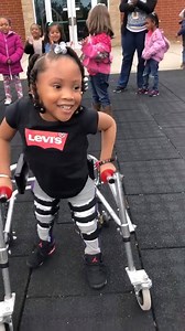 660K views · 2.2K reactions | FROM WHEELCHAIR TO WALKING! ❤ Four-year-old Kenydii Parker suffers from Spina Bifida and has long relied on a wheelchair. But not being able to walk was NOT an option for this girl! She just took her first steps as her classmates cheered her on! VIDEO COURTESY: Yvette Parker STORY: https://bit.ly/2OlIsgq | FOX 35 Orlando | Facebook