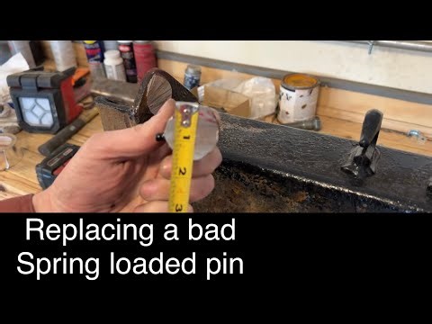 Easy peazy weld repair on spring loaded pin