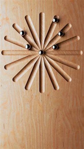 Satisfying Blender Simulation – Balls Create a Circle Illusion