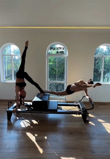 This isn’t exercise. Watch closely. We are doing more by listening. When two people move on one machine, there is no room for force—only sensation, timing, and trust. This duet is an exercise in communication and control. Each transition asks for awareness. Each shape requires precision. Each moment demands respect for movement itself. To maneuver the reformer well is to understand its language— how weight shifts, how energy transfers, how motion stays fluid without losing integrity. This is whe