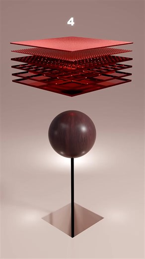 1,000,000 Red 3D Cloth x Dark Wooden Sphere Sim Which Looks Best #3danimation #satisfying #asmr #fblifestyle | PolySphere 3D