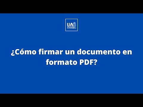 ¿CÓMO FIRMAR DIGITALMENTE UN DOCUMENTO PDF?