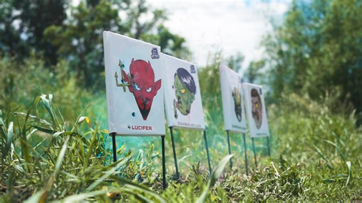 2.1K views · 2.8K reactions | Experience the thrill as you watch vibrant puffs of chalk EXPLODE when you hit one of the chalk filled pockets on this target. ✔️ Immediate feedback ✔️ Fun colored dust ✔️ 10-second set up ✔️ No spalling or ricochet ✔️ 4- Pack with Zombie villains Grab a 4-Pack of Zombie Themed Dust Devils – On Sale! | Yankee Thunder | Facebook