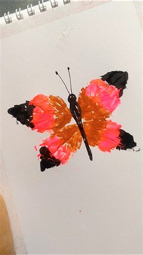 🦋 Easy Butterfly Painting Tutorial #diy #shorts #reels