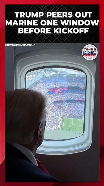 WATCH: Trump Gets Aerial View Of Stadium In Marine One | World Cup Final 2026 | Times Now World
