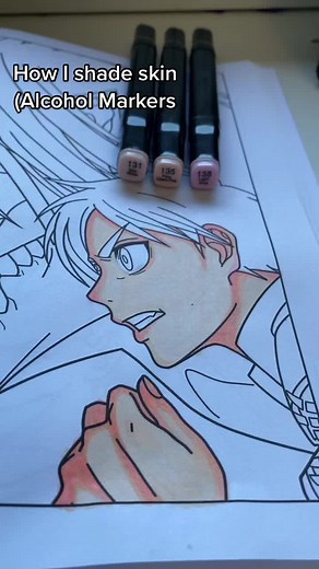 Skin Shading Tutorial with Alcohol Markers
