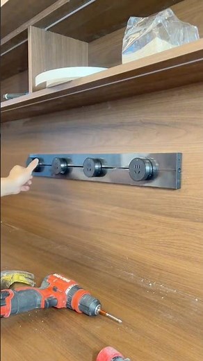 Installing a Built-In Power Socket – Clean Cabinet Finish!