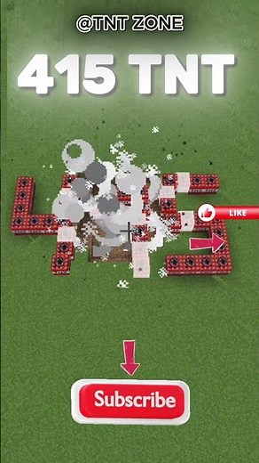 Minecraft TNT Explosion 💥 415 TNT Destroyed Everything! #Minecraft #tnt #minecraft #gaming #games