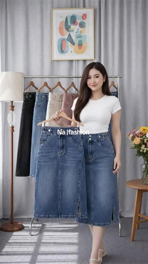 Rekomendasi Rok Levis Panjang untuk Wanita — Rok Jeans Bawah Lutut