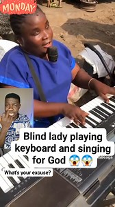 1.8M views · 117K reactions | If a blind Lady can play keyboard and sing for God what is your excuse? #mostpopular #reelsfbシ #singing #viralpost2025 #choir #readinglist | Kvocals Vocal Coach | Facebook