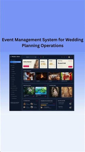 Event Management System for Wedding Planning Operations