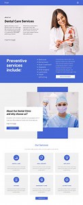 Dentist and prosthodontics - Website Design by Nicepage