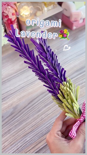 สอนทำดอกลาเวนเดอร์ด้วยกระดาษแบบง่ายๆ