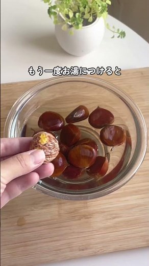 【かんたん楽チン栗の皮むき】#家事テク#ラク家事#ズボラ家事#家事ハック#暮らしの知恵#暮らし術