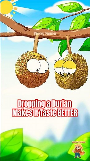 Dropping a Durian Makes It Taste BETTER 🤯 #durian #animation