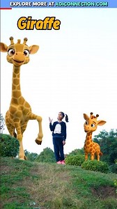 Learn Baby Animal Names with Adi 🦒 | kids Video for Kids | Adi Connection AC #shorts