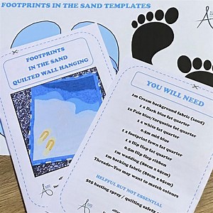 Allison Maryon's Footprints in the Sand Quilted Wall Hanging Instructions