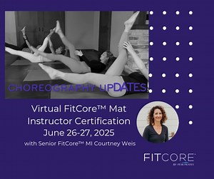Ready to take your mat game to the next level? This June, join us for Virtual FitCore™ Mat Instructor Certification - Pilates fusion that's powerful, accessible and designed for today's fitness world. 🌟💪🌟💪🌟💪 Get Fit from the comfort of your home🏠 June 26th-27th Reserve your spot and feel the difference https://peaku.peakpilates.com/p/peaku-fitcore-group-mat-certification?instance=682e3ab1830581005a0e5c5f | Peak Pilates®