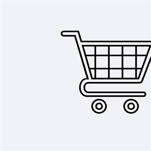 Shopping Cart, Shopping Cart Animated Icon, Shopping Cart Icon. Free Stock Video