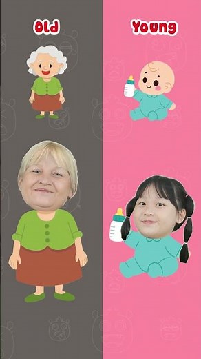 Bé học từ vựng tiếng Anh: Opposite words in English 5 #kidslearning #english #shorts