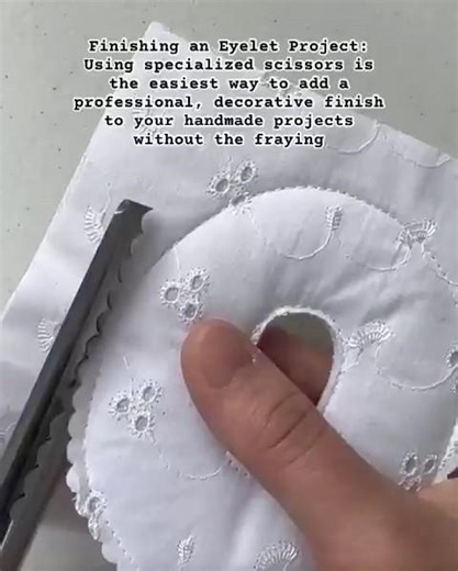 How to Get Perfect Scalloped Edges #SewingASMR #Crafty #DIYProject #SewingTips #ScallopedEdge