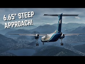 Real 737 Pilot LIVE | Steep Approach into Lugano | FlyJSim Dash 8-Q400 | X-Plane 12